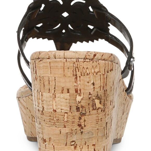 Circus by Sam Edelman Sandal Women's Size 8 Black Platform Cork Wedges NIB - Picture 4 of 6